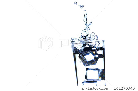 The image of pouring drinking water, into a glass, 101270349