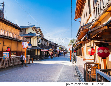 祗園的早晨,京都花見小路 祗園的早晨,京都花見小路 101270535