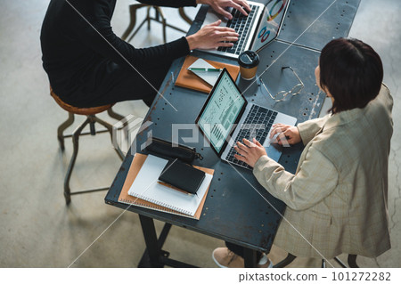 business, bird's-eye view, convention 101272282