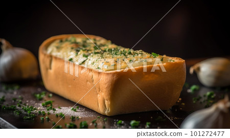 Freshly Baked Homemade Garlic Bread with a Mouthwatering Fragrance, Generative AI 101272477