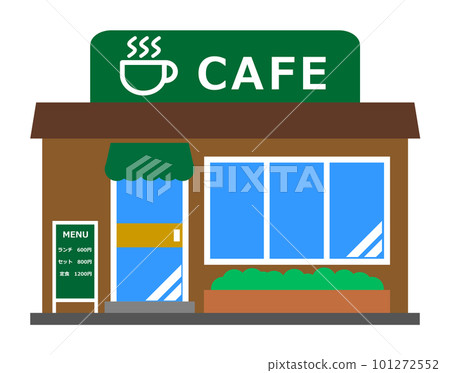 賣咖啡的咖啡店插畫 101272552