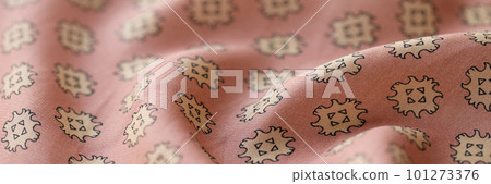 Pink pastel silk fabric with print for sewing Pink pastel silk fabric with print for sewing 101273376
