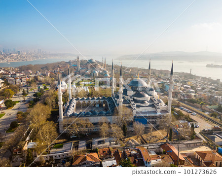 Aerial drone view of Istanbul, Turkey Aerial drone view of Istanbul, Turkey 101273626