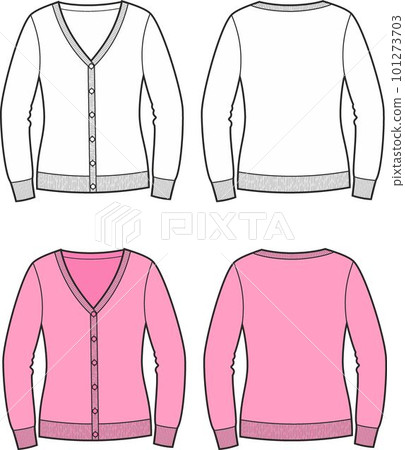 Womens cardigan. Front and back. Womens cardigan. Front and back. 101273703