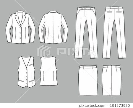 Set of womans business clothes. 101273920