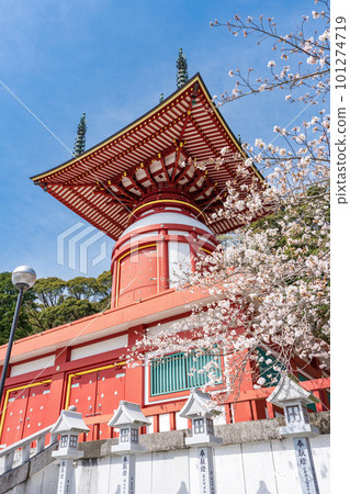 [No. 23 Fudasho] Spring Yakuoji Temple, Pilgrimage Tower [88 places in Shikoku] 101274719