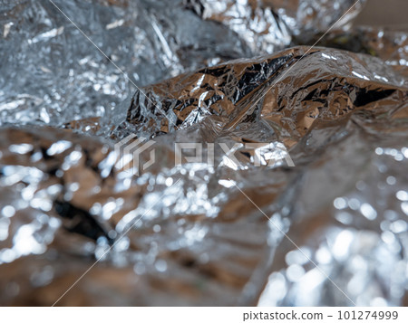 Background image metallic silver silver glitter wallpaper glitter decoration aluminum copy space luxury 101274999