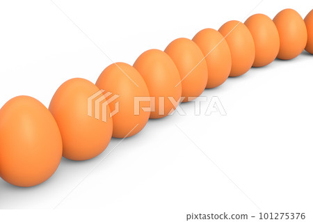 Group farm raw organic brown chicken eggs standing in line or queue Group farm raw organic brown chicken eggs standing in line or queue 101275376