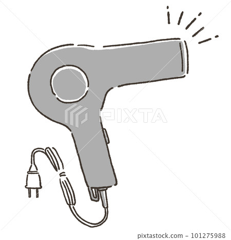 Illustration of a simple hair dryer 101275988