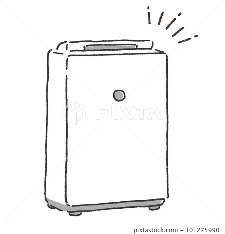 Illustration of a simple air purifier Illustration of a simple air purifier 101275990