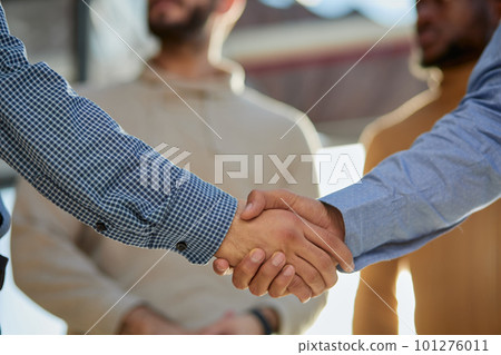 Good deal. Two business people shaking hands Good deal. Two business people shaking hands 101276011