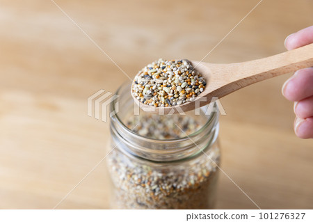 bird food in a jar bird food in a jar 101276327