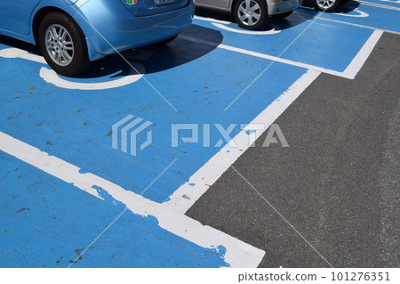 Wheelchair mark caring parking lot Wheelchair mark caring parking lot 101276351