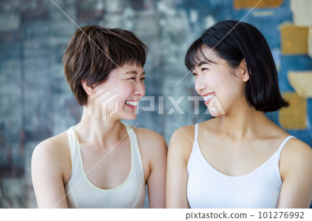 Beauty image of two young women 101276992