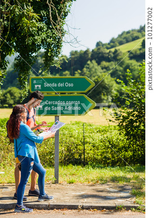 Senda del oso in Teverga, Asturias is a famous national park touristic attraction destination Senda del oso in Teverga, Asturias is a famous national park touristic attraction destination 101277002