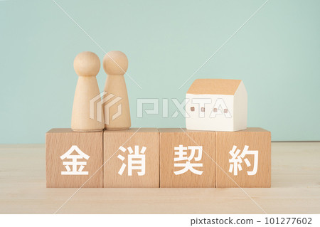 A block, a doll, and a house written as a money extinguisher contract 101277602