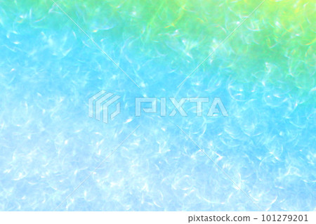 藍色/綠色背景 亮水閃閃發光（圖片） 101279201