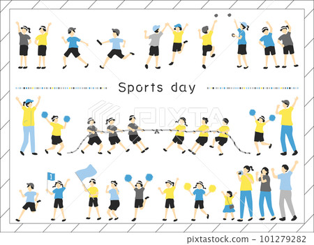 人們享受運動日 人們享受運動日 101279282