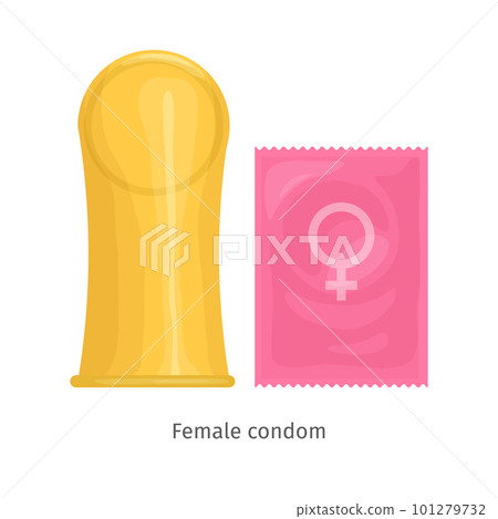 Contraception method - female condom. Contraception method - female condom. 101279732