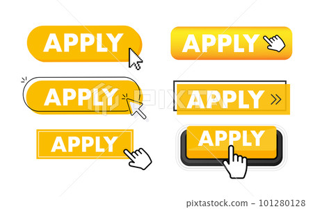Set of Apply button. Hand pointer clicking. Apply web buttons Set of Apply button. Hand pointer clicking. Apply web buttons 101280128