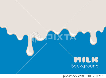 Vector background with flow milk. 101280745