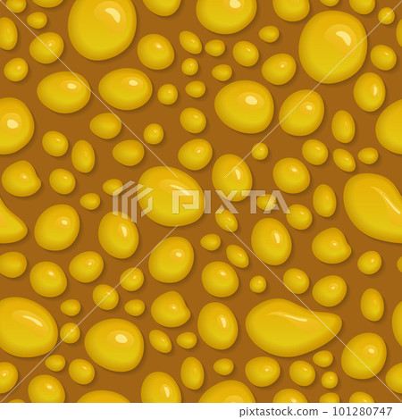 Honey shiny drops vector illustration. 101280747