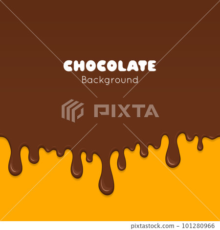 Background of flowing dark chocolate. 101280966