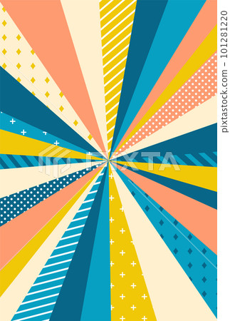 背景插圖_集中線_多彩 101281220