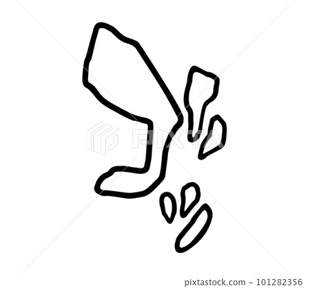 [Onomatopoeia] Strong blows like handwritten characters, sound effects and onomatopoeias (katakana, onomatopoeia) 101282356