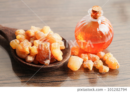 Frankincense or olibanum aromatic resin used in incense and perfumes. 101282794