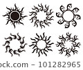 Tribal pattern sun 101282965