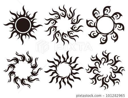 部落圖案太陽 101282965