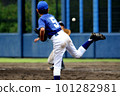 Baseball first base throw 101282981