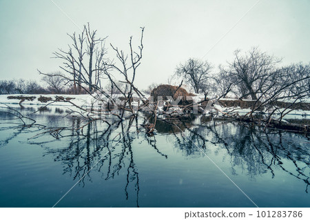 Take in the serene vistas of snow-covered trees and pristine snowscapes. Take in the serene vistas of snow-covered trees and pristine snowscapes. 101283786