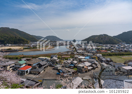 [No.23 Fudasho] Yakuoji Temple Minami Town [四國88寺廟]的春天景色 101285922