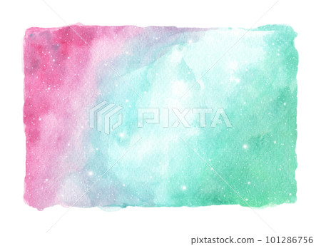 Abstract watercolor galaxy sky background, Cosmic texture with stars. Night sky. fantasy background and pastel color. 101286756