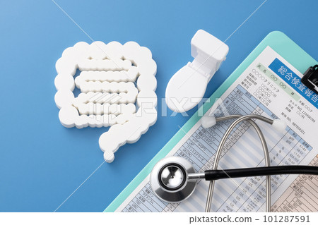 Medical image photo Intestine Stethoscope Toilet Blood test 101287591
