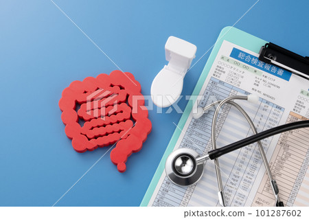 Medical image photo Intestine Stethoscope Toilet Blood test 101287602