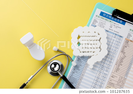 Medical image photo Intestine Stethoscope Toilet Blood test 101287635