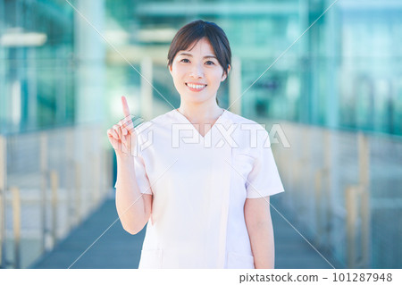 A woman in a scrub A woman in a scrub 101287948