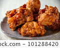 Delicious freshly fried chicken 101288420