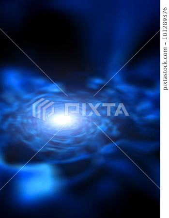 Background material with the image of a warp in outer space (image of a wormhole / black hole) 101289376