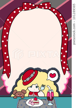 花式字母套裝文具插畫手繪垂直構圖童話故事 101289385