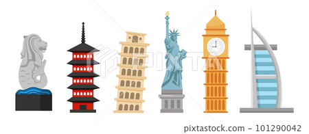 Landmark in the World vector illustration Landmark in the World vector illustration 101290042