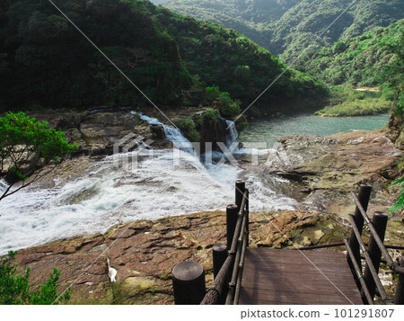 Iriomote Island Mariyudu Falls during a canoe and trekking tour to Mayagusuku Falls 101291807