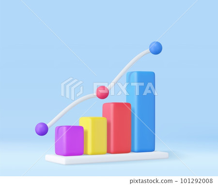 3d Business bar graph strategy concept 3d Business bar graph strategy concept 101292008