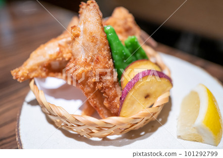 Deep-fried puffer fish 101292799