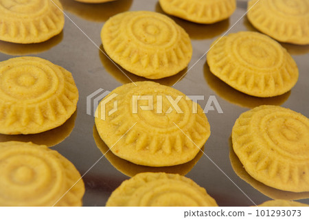 Traditional eid maamoul or mamoul cookies with dates, nuts, and jam, Arabic sweets for Aid al-Fitr Traditional eid maamoul or mamoul cookies with dates, nuts, and jam, Arabic sweets for Aid al-Fitr 101293073