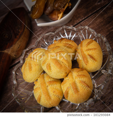 Traditional eid maamoul or mamoul cookies with dates, nuts, and jam, Arabic sweets for Aid al-Fitr Traditional eid maamoul or mamoul cookies with dates, nuts, and jam, Arabic sweets for Aid al-Fitr 101293084