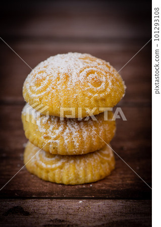 Traditional eid maamoul or mamoul cookies with dates, nuts, and jam, Arabic sweets for Aid al-Fitr Traditional eid maamoul or mamoul cookies with dates, nuts, and jam, Arabic sweets for Aid al-Fitr 101293108